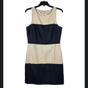 Banana Republic Black and Cream Mini Dress